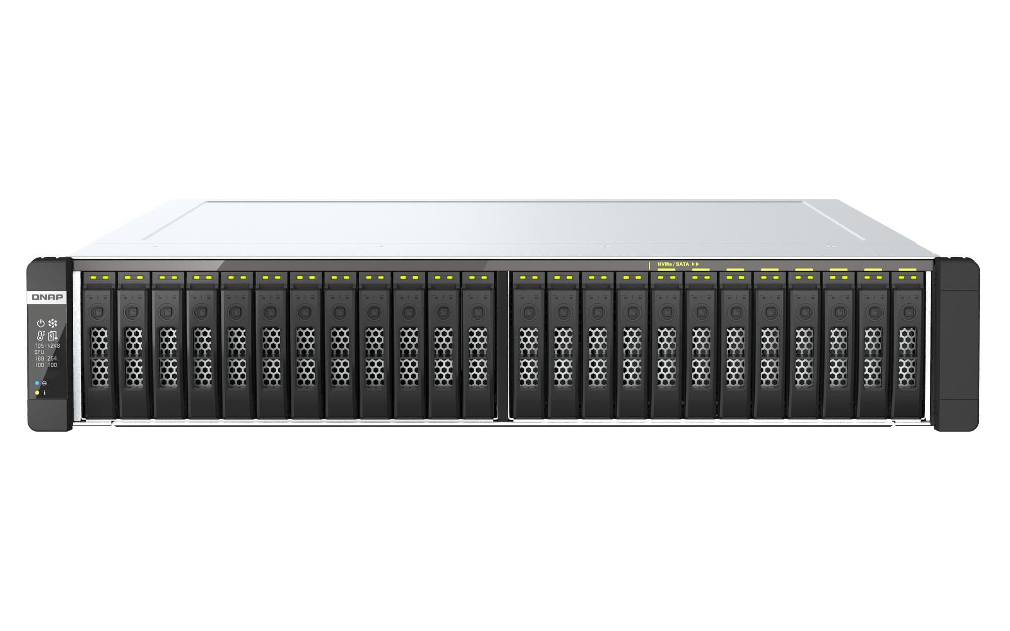 QNAP QNAP TDS-H2489FU-4314-128G 24-Bay all-flash U.2 NVMe PCIe Gen4 dual-processor NAS 128GB RAM TDS-H2489FU-4314-128G