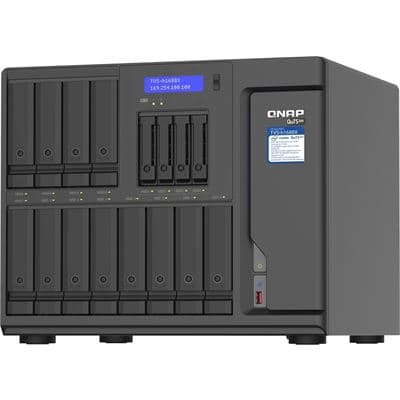 QNAP 16-Bay NAS (12x 3.5in HDD + 4x 2.5in SSD) Intel Xeon W-1250 6 Core TVS-H1688X-W1250-32G
