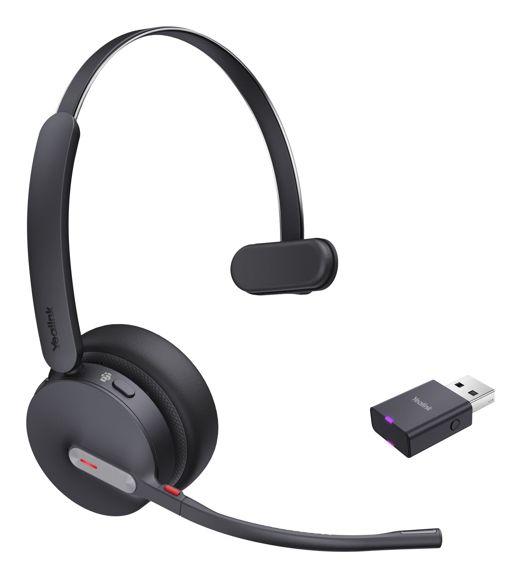 Yealink Yealink WH64-HYBRID-MONO-TEAMS Mono Hybrid Wireless DECT and Bluetooth Headset Teams/UC WH64-HYBRID-MONO-TEAMS