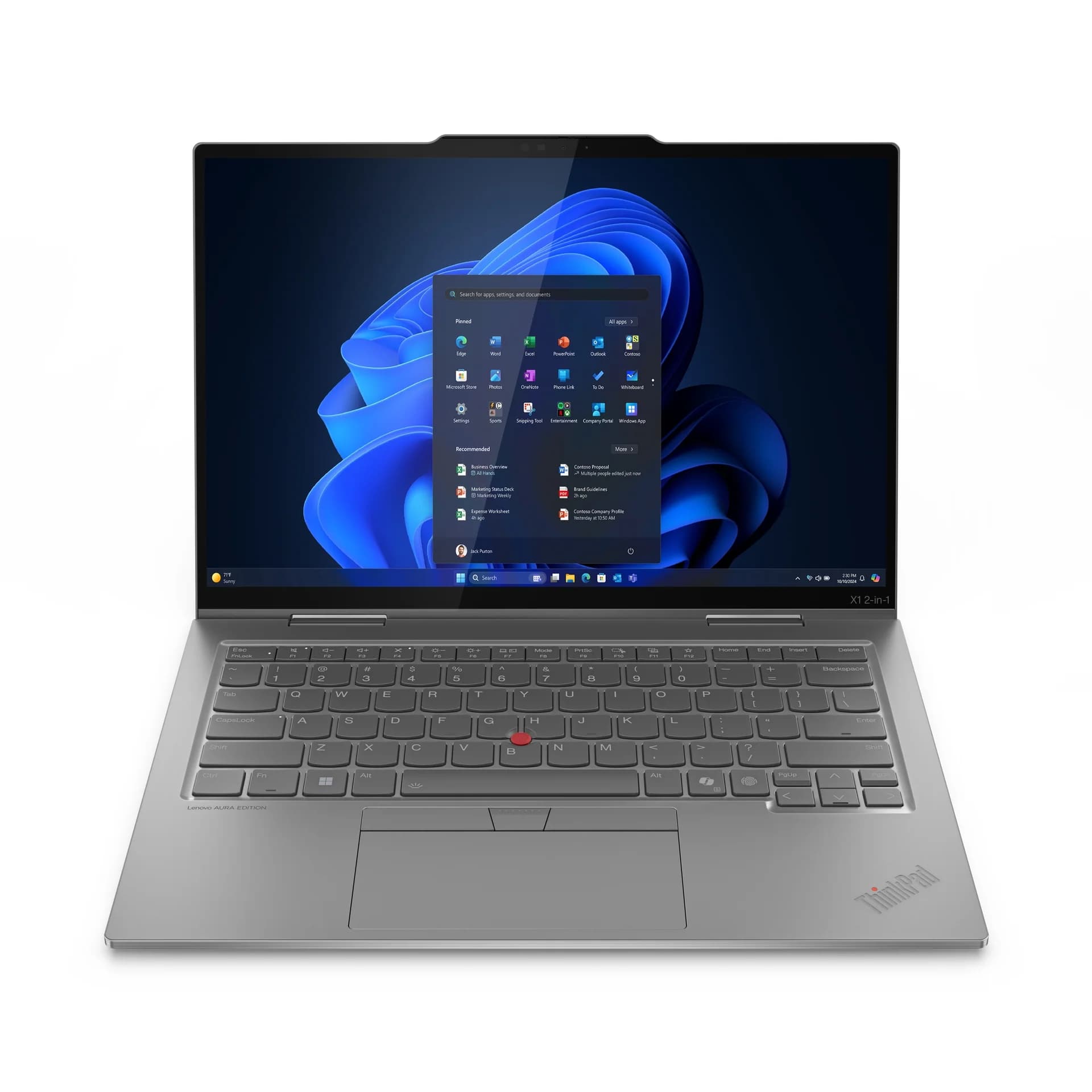LENOVO LENOVO X1 2-IN-1 G10, 14" WUXGA TOUCH, U7-265H VPRO, 32GB, 512GB, WF7, PEN, W11P, 3YP+CO 21Q00021AU