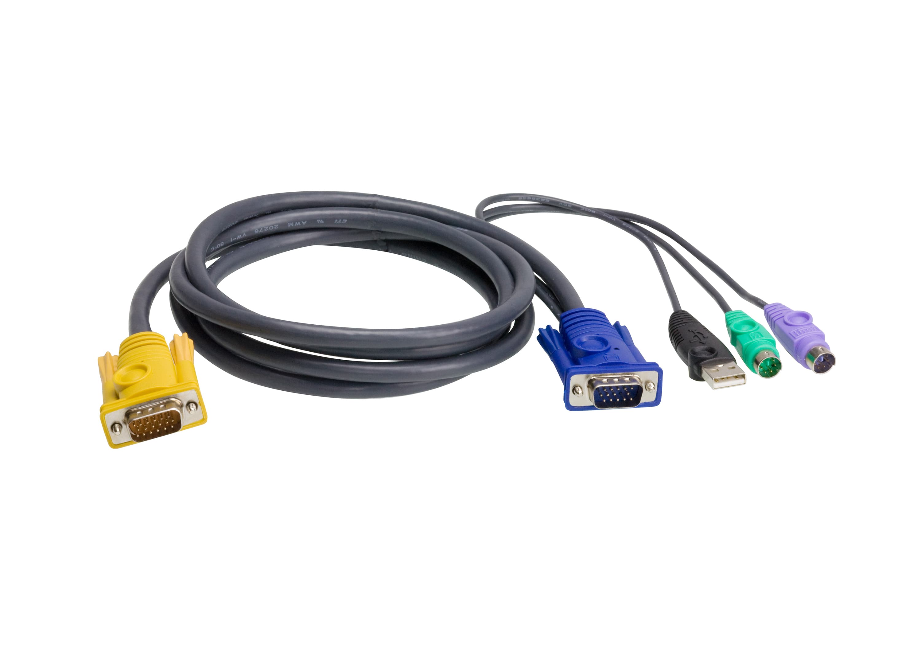 ATEN ATEN 1.8M 3IN1 VGA PS/2 USB CONSOLE KVM CABLE 2L-5302UP
