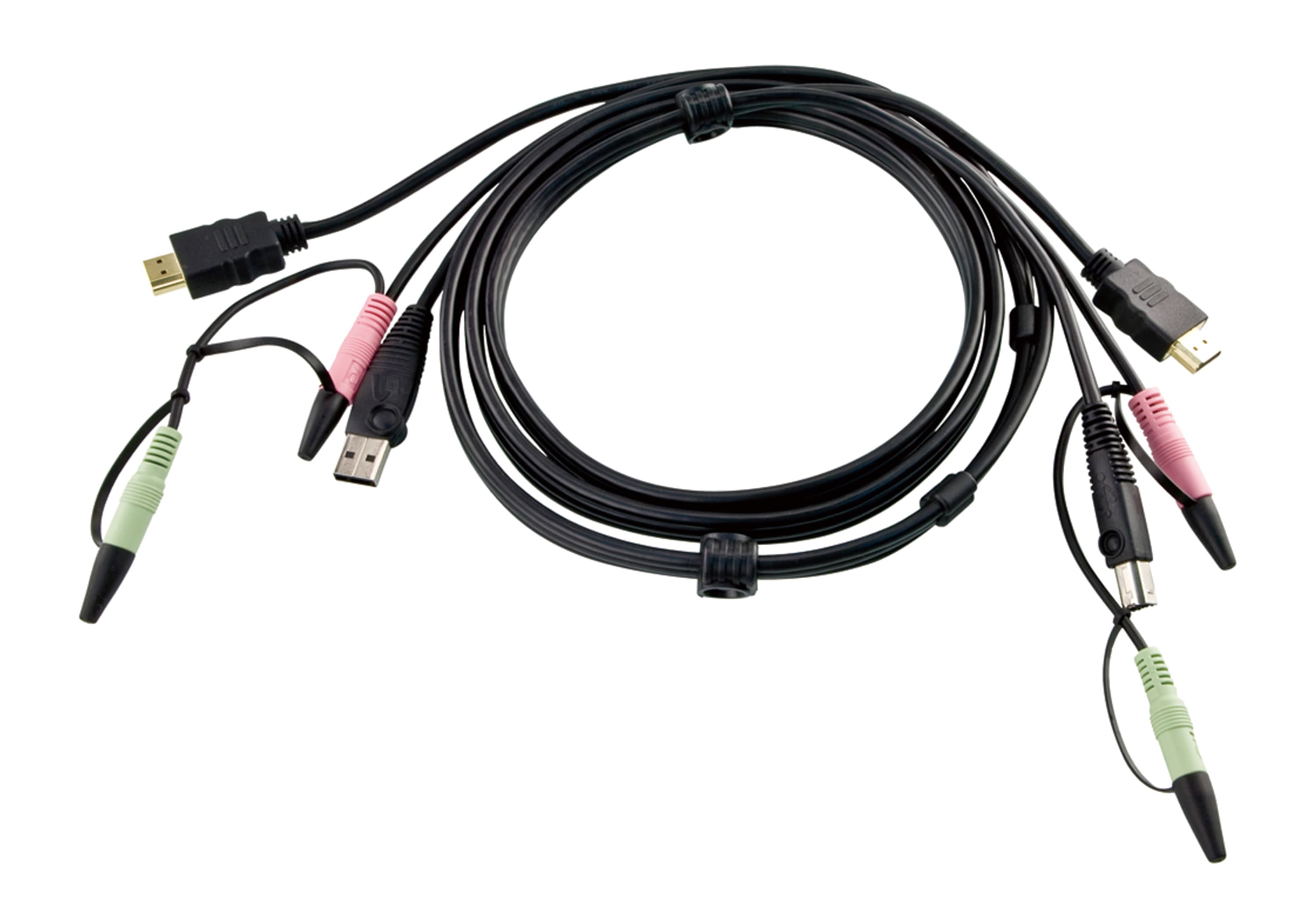 ATEN ATEN USB HDMI KVM CABLE WITH AUDIO 2L-7D02UH