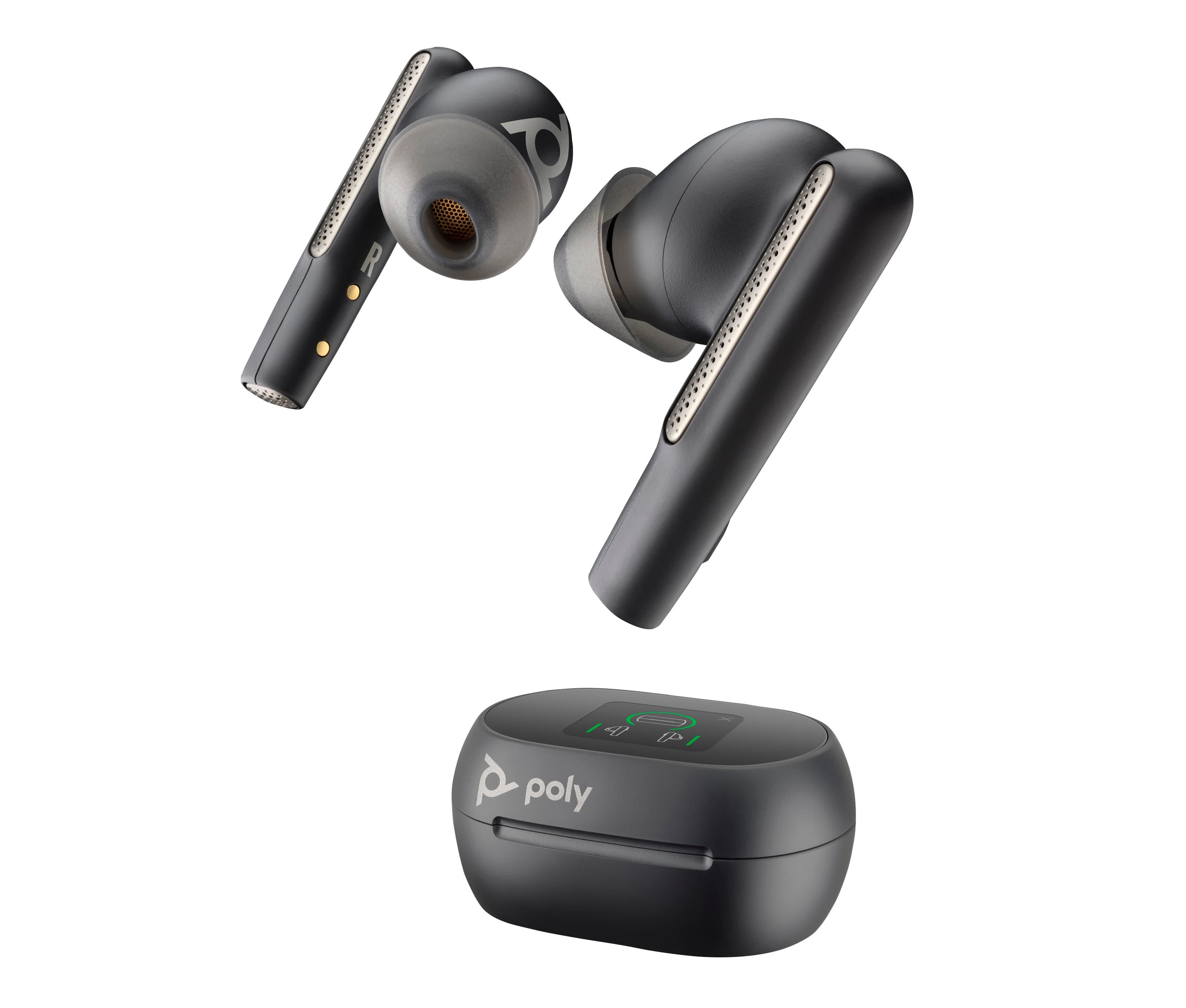 HP HP Poly Voyager Free 60+ UC Carbon Black Earbuds + BT700 USB-A Adapter + TScreen Charge Case 7Y8G3AA