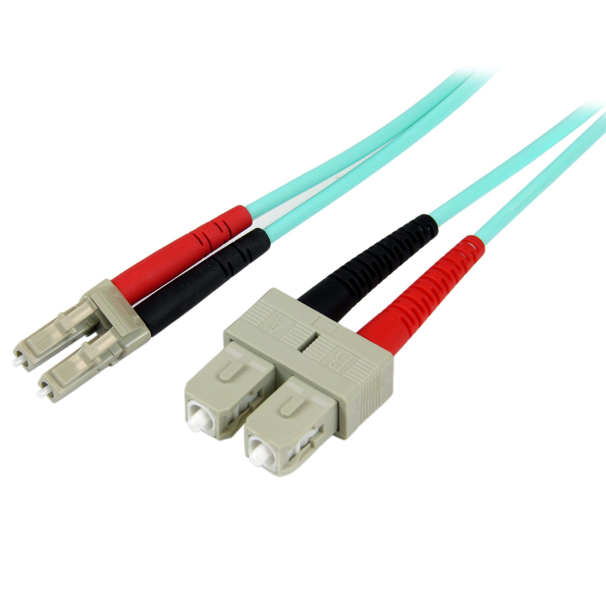 STARTECH STARTECH.COM 5M LC/UPC TO SC/UPC OM3 MULTIMODE FIBER OPTIC CABLE, LTW A50FBLCSC5