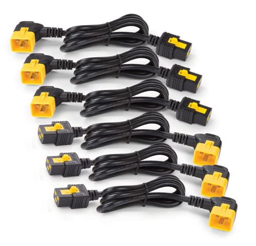 APC APC (AP8714R) POWER CORD KIT (6 EA), LOCKING, C19 TO C20 (90 DEGREE), 1.2M AP8714R