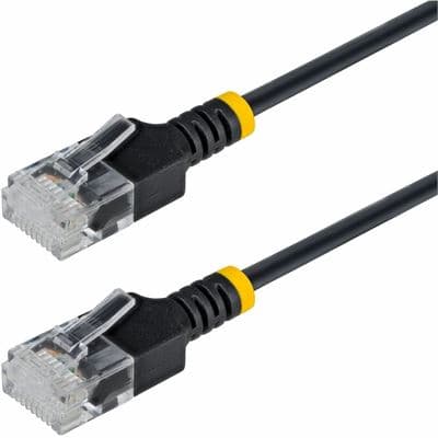 STARTECH STARTECH.COM 80CM BLACK ULTRA SLIM CAT6A ETHERNET CABLE, RJ45, UTP, LTW N6APATUTP34BKS80CM