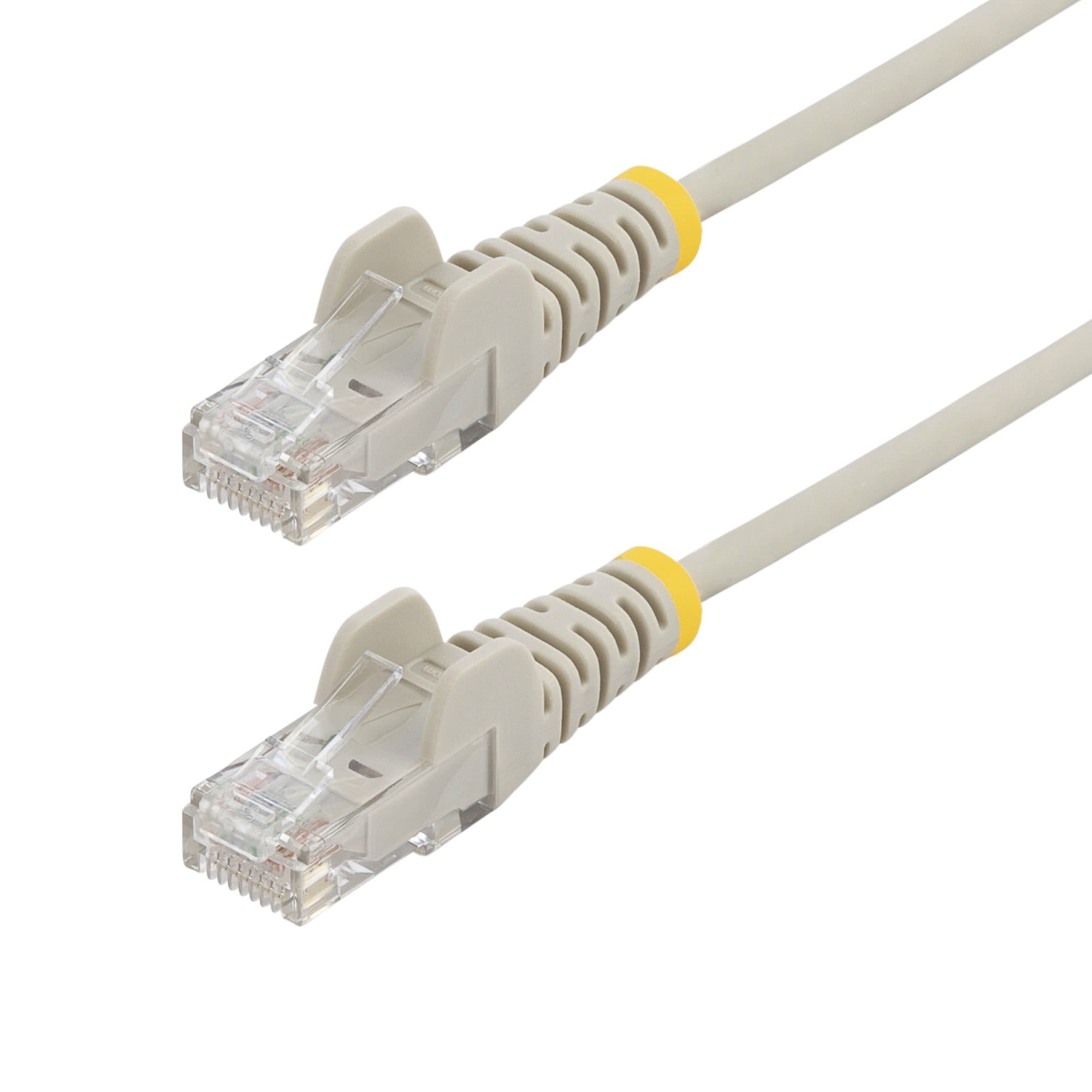 STARTECH STARTECH.COM 15M GRAY SLIM CAT6 ETHERNET CABLE, SNAGLESS, 28AWG, LSZH, LTW N6PAT15MGRS
