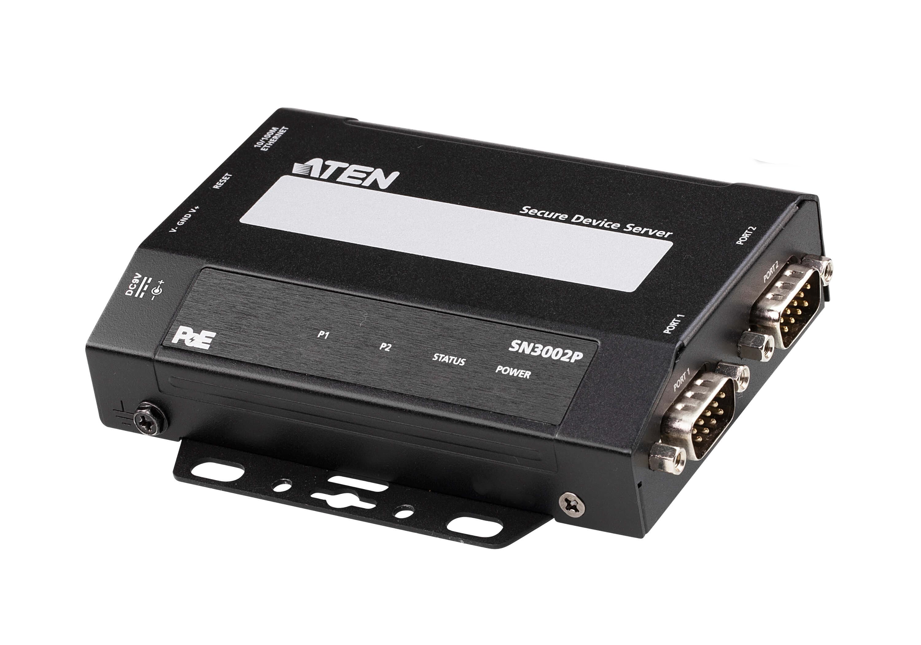 ATEN ATEN 2-PORT RS-232 SECURE DEVICE SERVER WITH POE SN3002P-AX