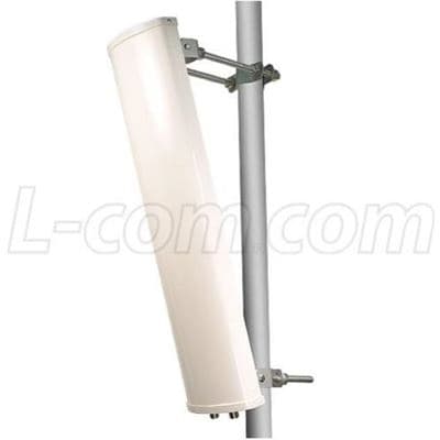 L-com L-com 2.4/ 4.9-5.8 GHz Dual Feed Dual Band 90 Deg Sector Antenna ANT-131