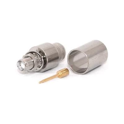 Go Wireless NZ RP-SMA Female Bulkhead CRIMP Connector for LMR400/RG8U C-SMAB-400