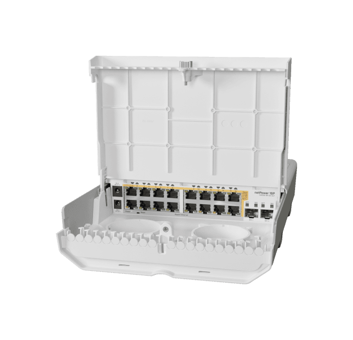 MikroTik Mikrotik netPower 16P Outdoor Gigabit PoE Switch with SFP+ CRS318-16P-2S+OUT