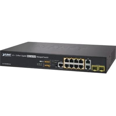 Planet Planet GS-5220-8P2T2S L2+ 8-Port 10/100/1000T 802.3at PoE + 2-Port 10/100/1000T + 2-Port 100/1000X SFP Managed Switch NS042