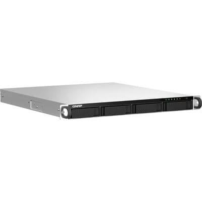 QNAP QNAP TS-464U-8G 1U 4-Bay rackmount NAS, Intel® Celeron® N5105/N5095 quad-core, 8GB RAM onboard (not expandable), 4 x 3.5"/2.5" SATA 6Gb/s drive bays, 1 x PCIe Gen3x2 slot, 2 x 2.5GbE, 1 x HDMI 1.4b, 2 x USB 3.2 Gen2 Type-A+ 2 x USB 2.0, 1 x 250W PSU TS-464U-8G