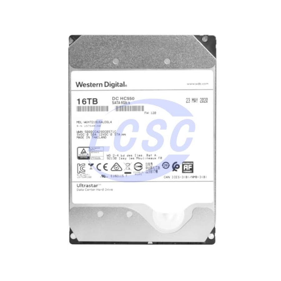 WD Western Digital Ultrastar 3.5" DC HC550 16TB WUH721816ALE6L4
