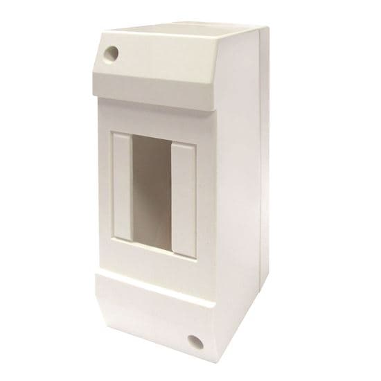 Tradesave TRADESAVE Surface DIN Rail Enclosure, 2 Pole. Moulded Base TSDRE2S