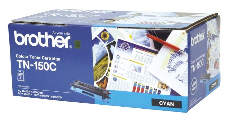 BROTHER BROTHER TN150C Std Cyan Toner 1500 pages @ 5% 1049025