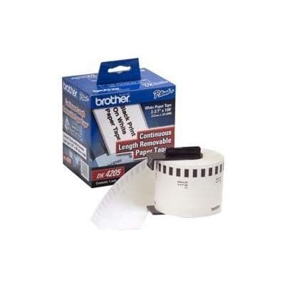BROTHER BROTHER Continuous Length Removeable WHT 62mm 1060858
