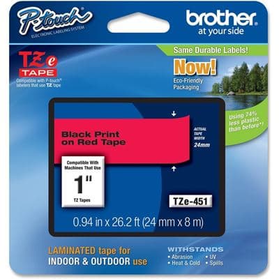 BROTHER BROTHER TZe451 24mm x 8m Standard laminated Blac 1536064
