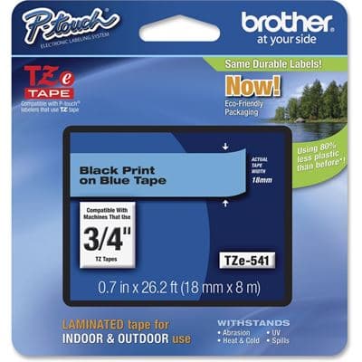 BROTHER BROTHER TZe541 18mm x 8m Standard laminated Blac 1536067