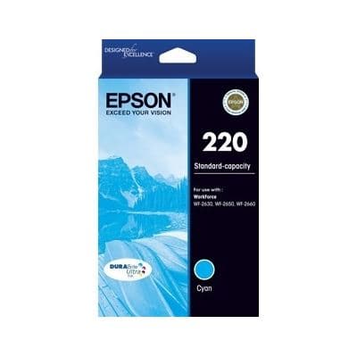 EPSON EPSON 220 (C12T293292) Std capacity Cyan ink 2749638