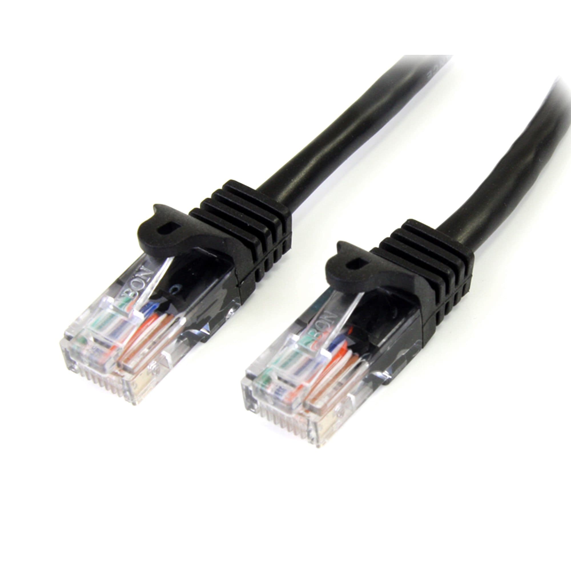 StarTech.com StarTech.com 3m Black Snagless UTP Cat5e Patch Cable. 2875724