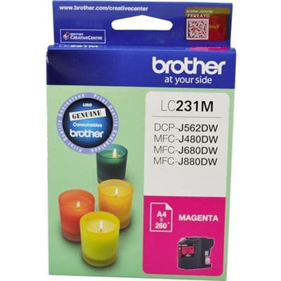 BROTHER BROTHER LC231M INK CARTRIDGE MAGENTA 3391086