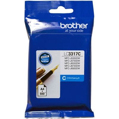 BROTHER BROTHER LC3317C CYAN 550 PAGES 3517194