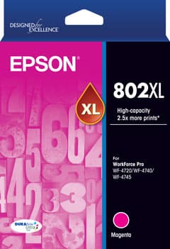 EPSON EPSON 802XL MAGENTA DURABRITE INK 3978024