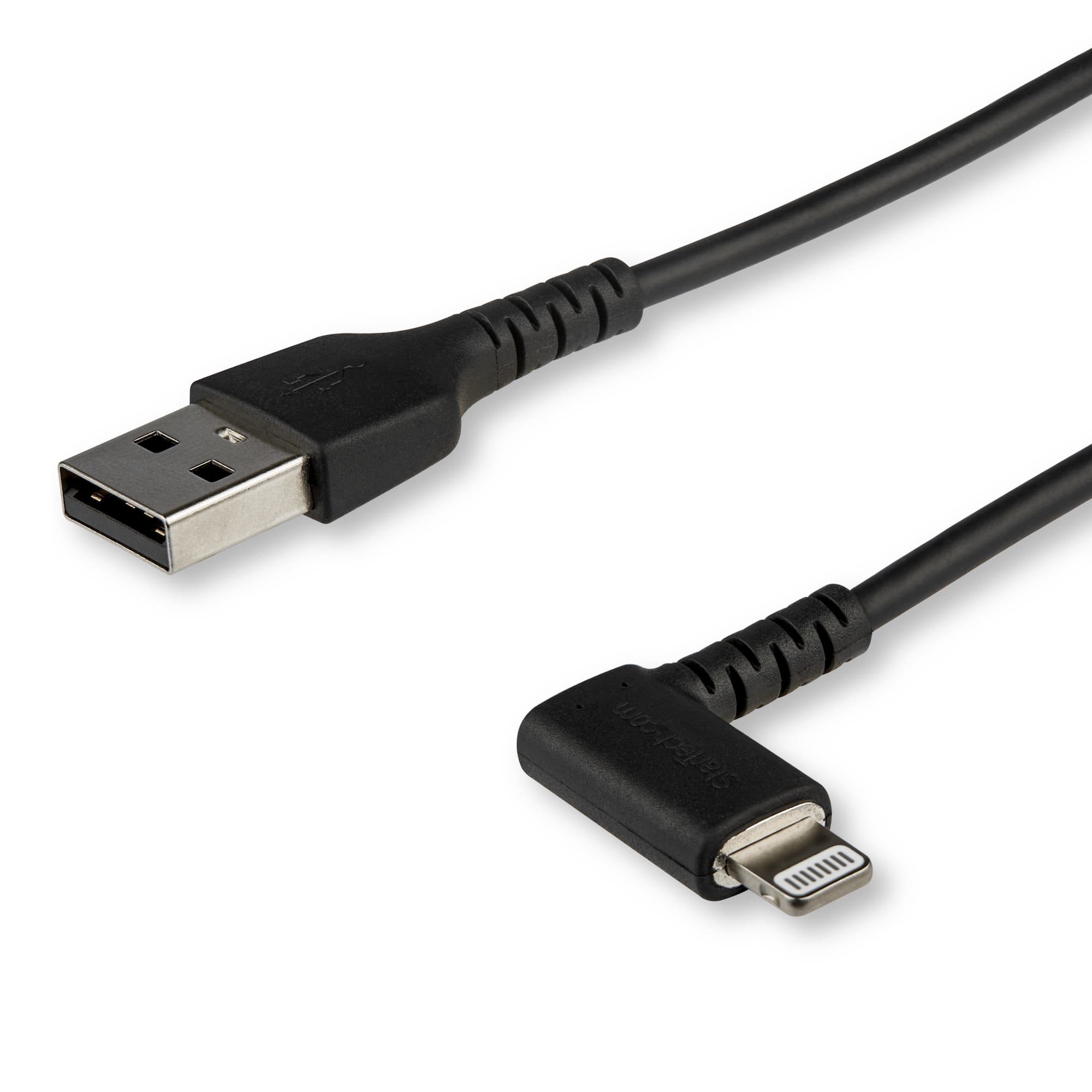 StarTech.com StarTech.com Cable - Black Angled Lightning to USB 1m 4520318