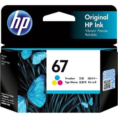 HP HP 67 TRI-COLOR ORIGINAL INK CARTRIDGE 4824788