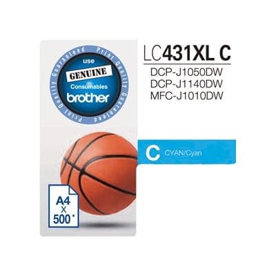 BROTHER BROTHER LC431XLC XL CYAN INK 5315204