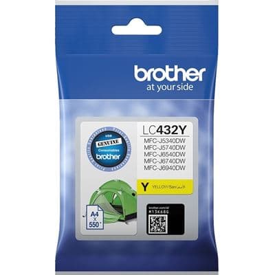 BROTHER BROTHER LC432Y YELLOW INK CARTRIDGE 5510258