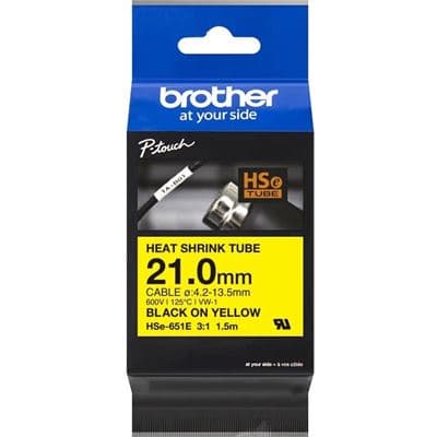 BROTHER BROTHER HSE651E 21.0MM B ON Y HEAT SHRINK TAPE 5610421
