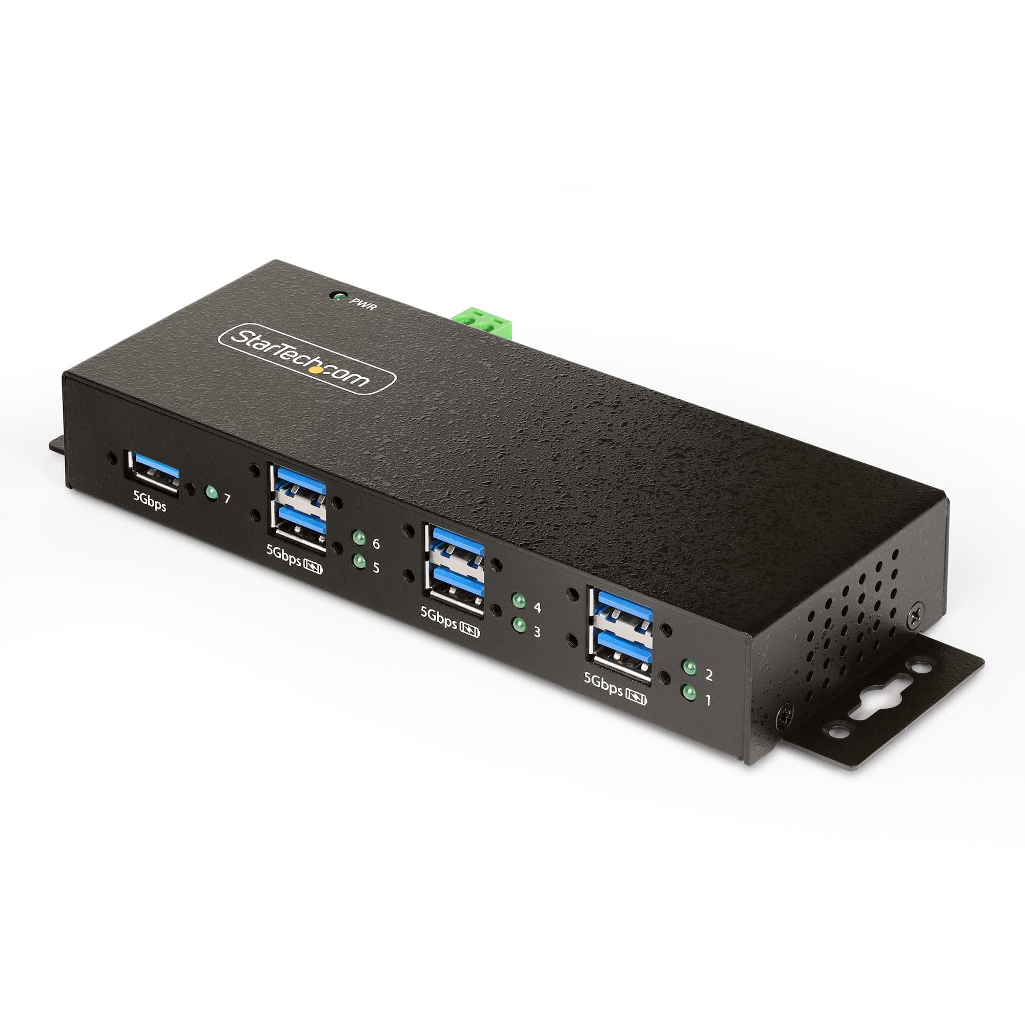 StarTech.com StarTech.com 7-Port Managed Industrial USB Hub 5Gbps 6100200
