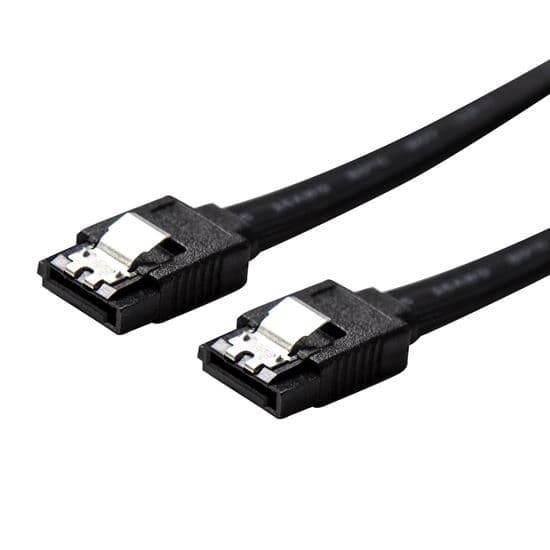 Dynamix DYNAMIX 0.2m SATA 6Gbs Data Cable with Latch. Black colour C-SATA3-20