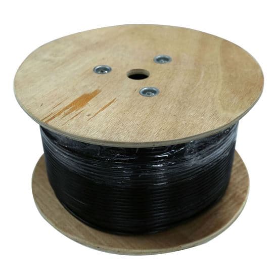 Dynamix DYNAMIX 305m Cat5E STP EXTERNAL UV Stabilised SOLID Cable Roll. C-STPEXT-SLDBK