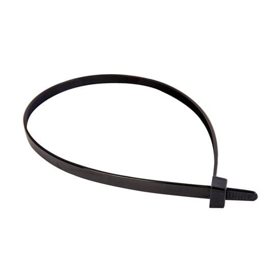 Dynamix 4.6 x 160mm UV Black Cable Ties Pack of 100 230N/23.4kgs DY1604B