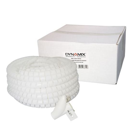 Dynamix DYNAMIX 20mx20mm Easy Wrap - Cable Management Solution, Bulk Packed, EW-2020W
