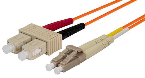 Dynamix DYNAMIX 2M 62.5u LC/SC OM1 Fibre Lead (Duplex, Multimode) FL-LCSC-2