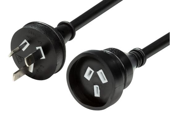 Dynamix DYNAMIX 3M 240v 10A Standard Duty Power Extension Lead PEXT3MBK