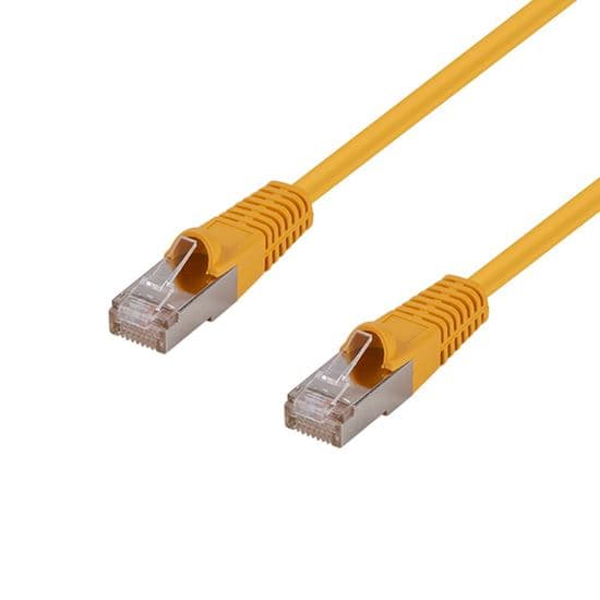 Dynamix DYNAMIX 5m Cat6A S/FTP Yellow Shielded 10G Patch Lead. PLY-AUGS-5