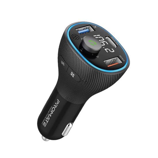 Promate PROMATE Wireless In-Car FM Transmitter with USB-C & USB-A POWERTUNE-38W
