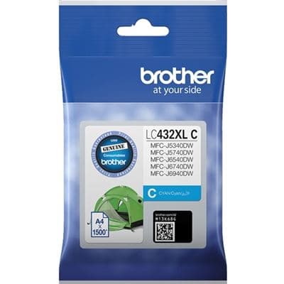 Brother Brother LC432XLC Cyan High Yield Ink Cartridge LC432XLC