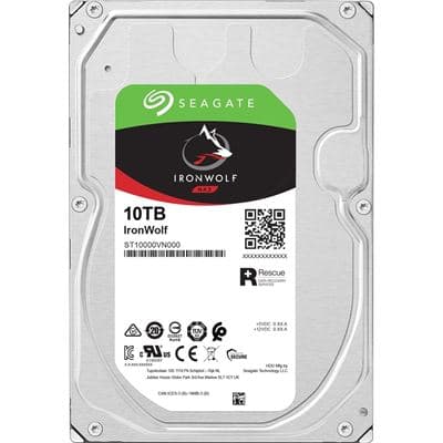 Seagate Seagate IronWolf NAS 10TB SATA 3.5"7200RPM 256MB HDD 3Yr Wty ST10000VN000