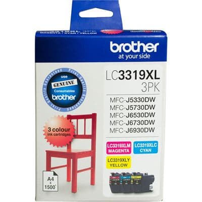 Brother Brother LC3319XL CMY Colour Pk B3319XLCMY