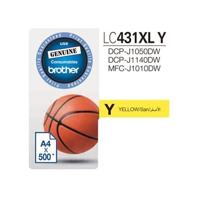 Brother Brother LC431XLY Yel HY Ink B431XLY