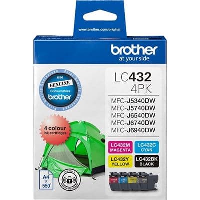 Brother Brother 432 B,C,M,Y pack B432VP