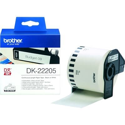 Brother Brother DK22205 White Roll BDK22205