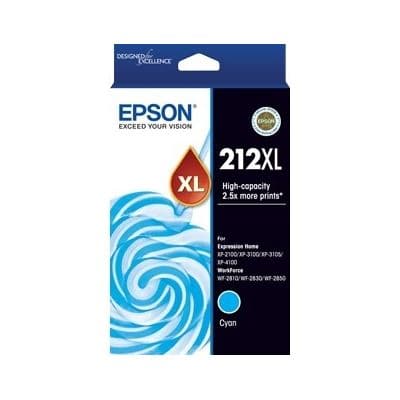 Epson Epson 212 HY Cyan Ink Cart E212CXL