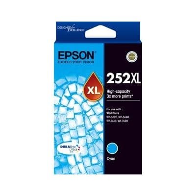 Epson Epson 252 HY Cyan Ink Cart E252CXL